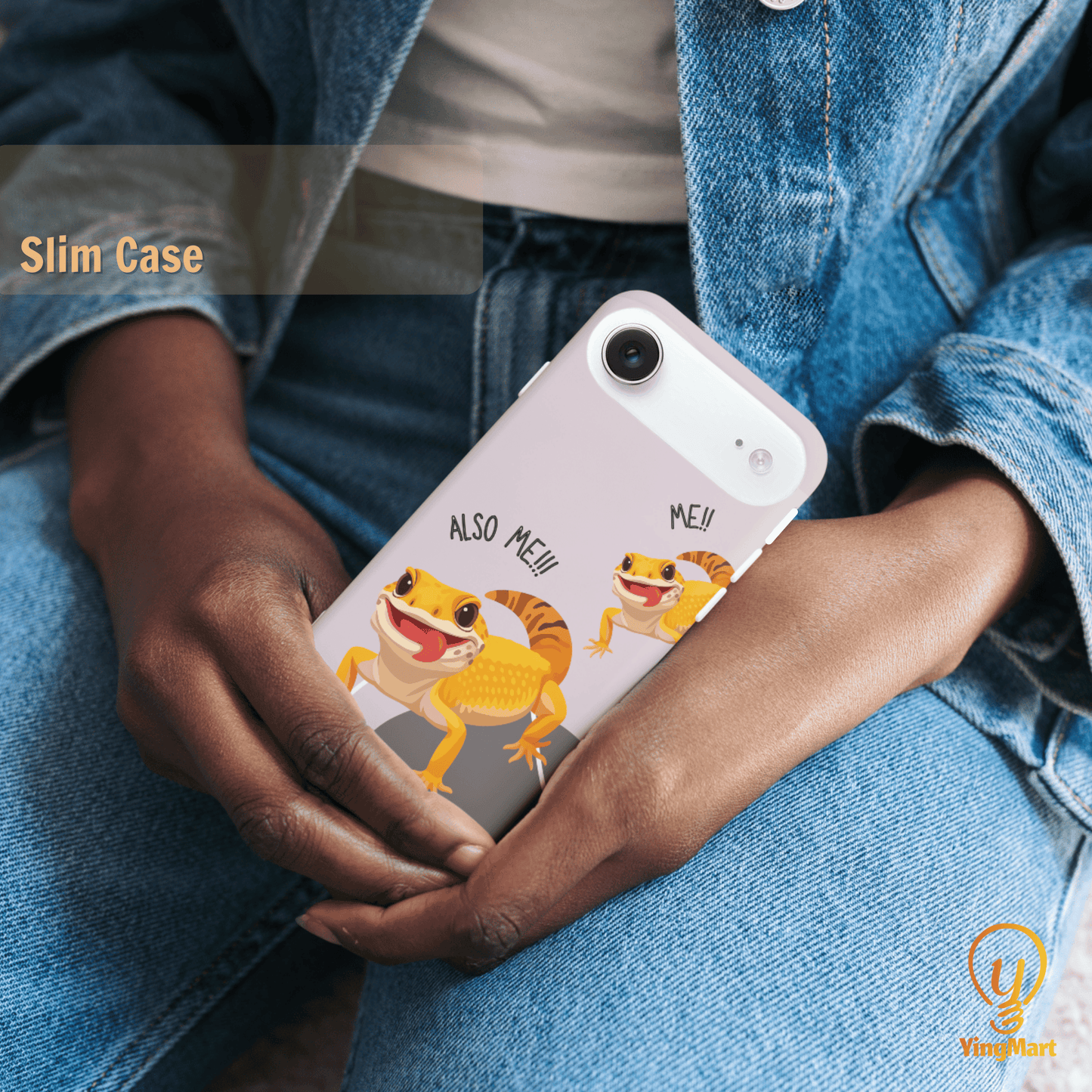 "Also Me" Design Custom Pet iPhone 17 Case – 4 Colors & 4 Patterns by YingMart, Personalized Pet Portrait Protective Cover for Dog Lovers