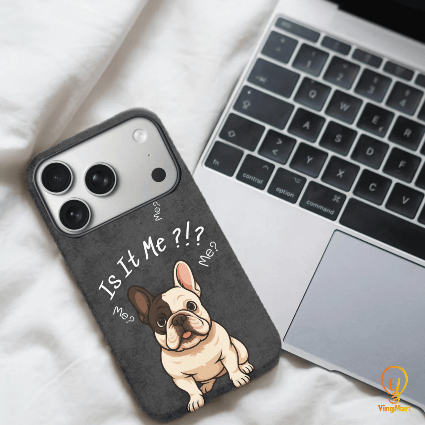 “Is It Me?” Design Custom Pet iPhone 17 Case by YingMart – Personalized Funny Portrait Design, Perfect Gift for Pet Lovers