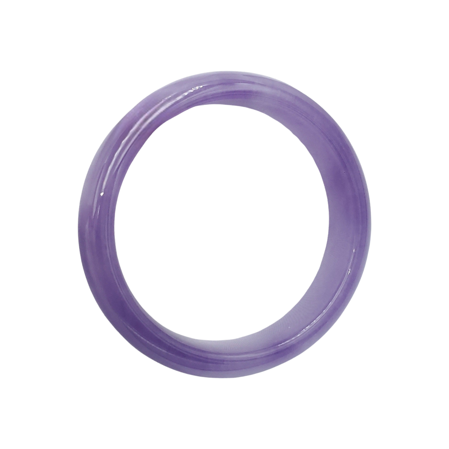 High Quality 48–72mm Jadeite Jade Purple Bangle Bracelets Genuine Feng Shui Jewelry Gift for Her Mom Sister Grandma Personalized