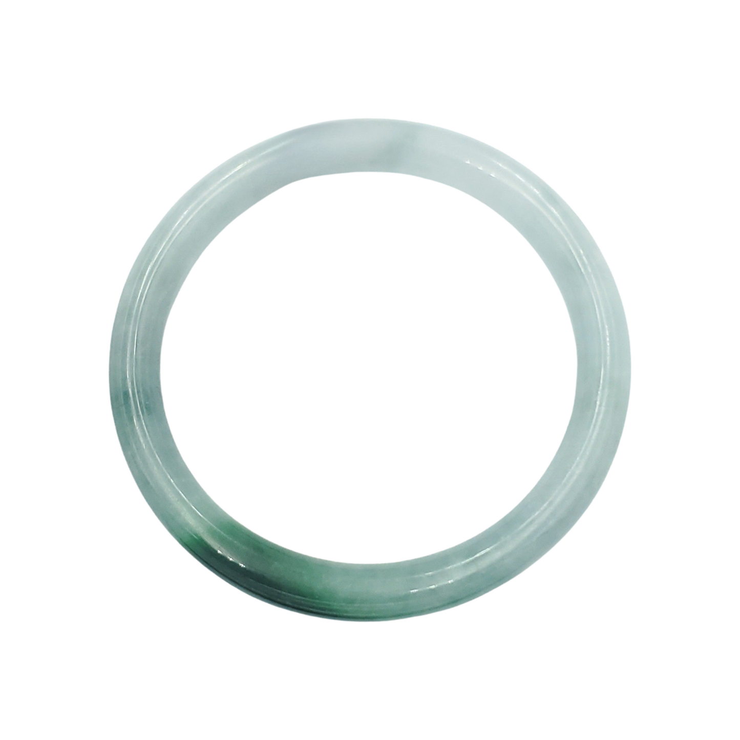 High Quality 48–72mm Natural-Colour Jade White Green to Dark Green Bangle Bracelets Gift for Her Mom Grandma Feng Shui Personalized