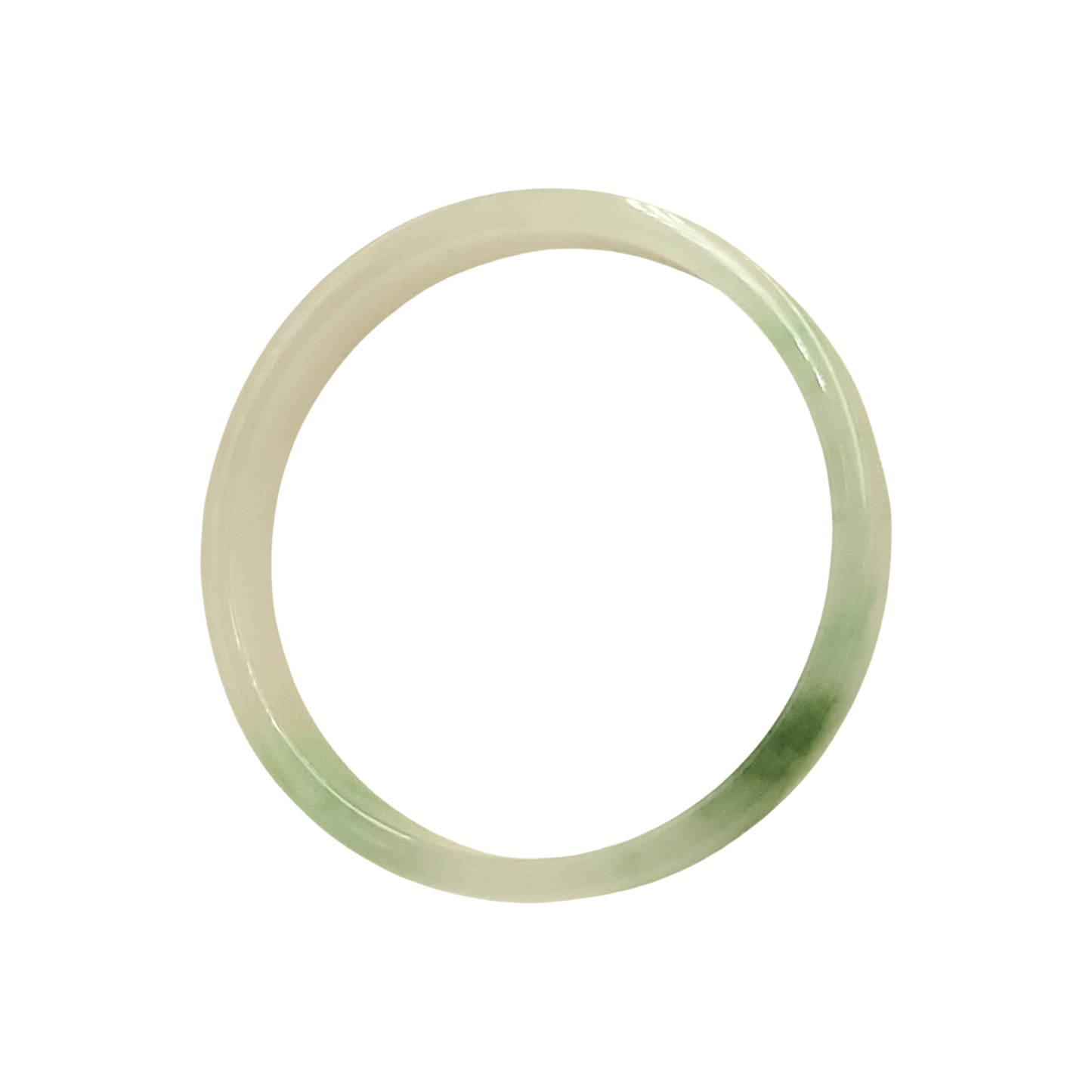 High Quality 48–72mm Natural-Colour Jade White Green Bangle Bracelets Gift for Her Mom Grandma Feng Shui Personalized Jewelry