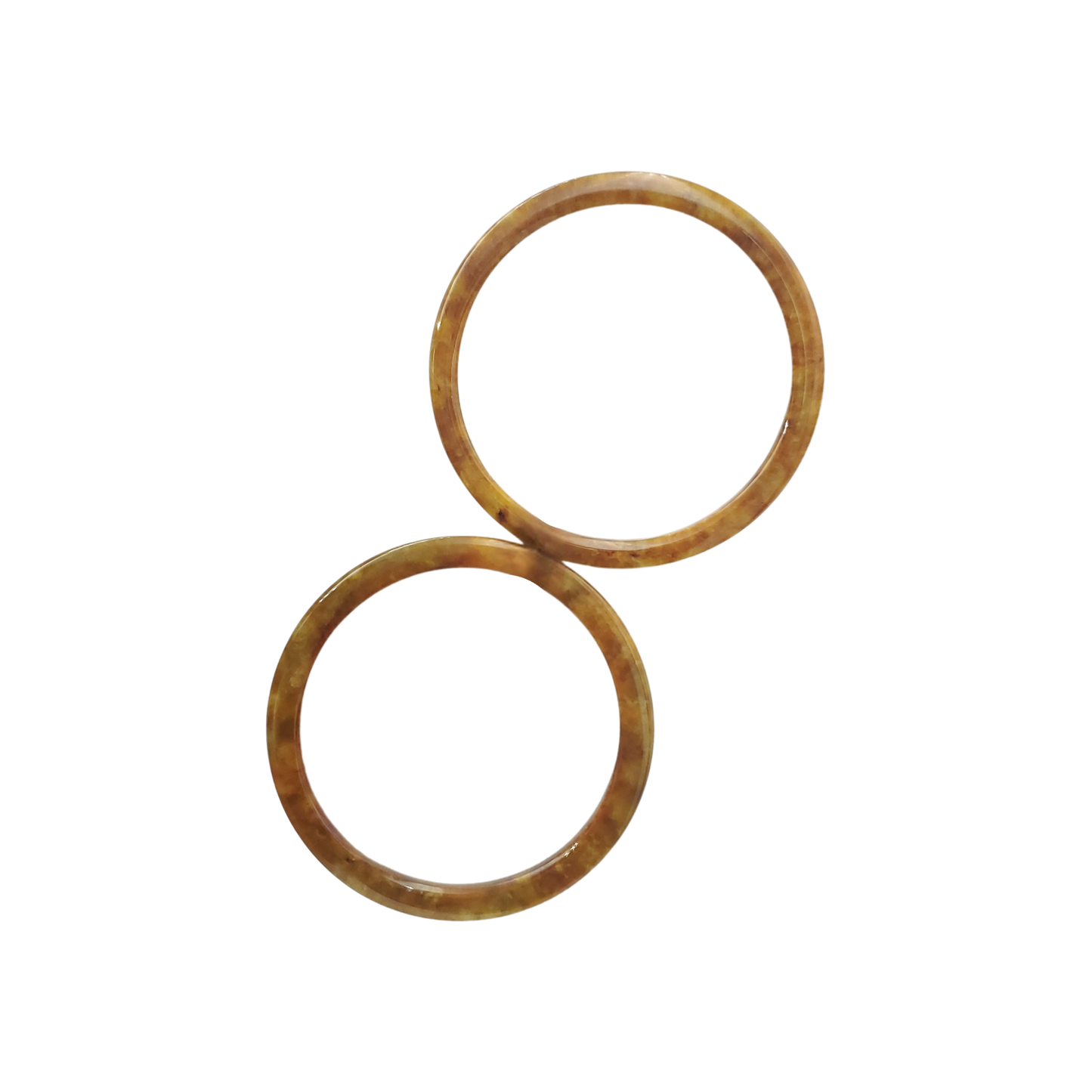 High Quality 48–72mm Jadeite Jade Yellow Green Black Brown Spot Bangle Bracelets Gift for Her Mom Grandma Feng Shui Personalized Jewelry