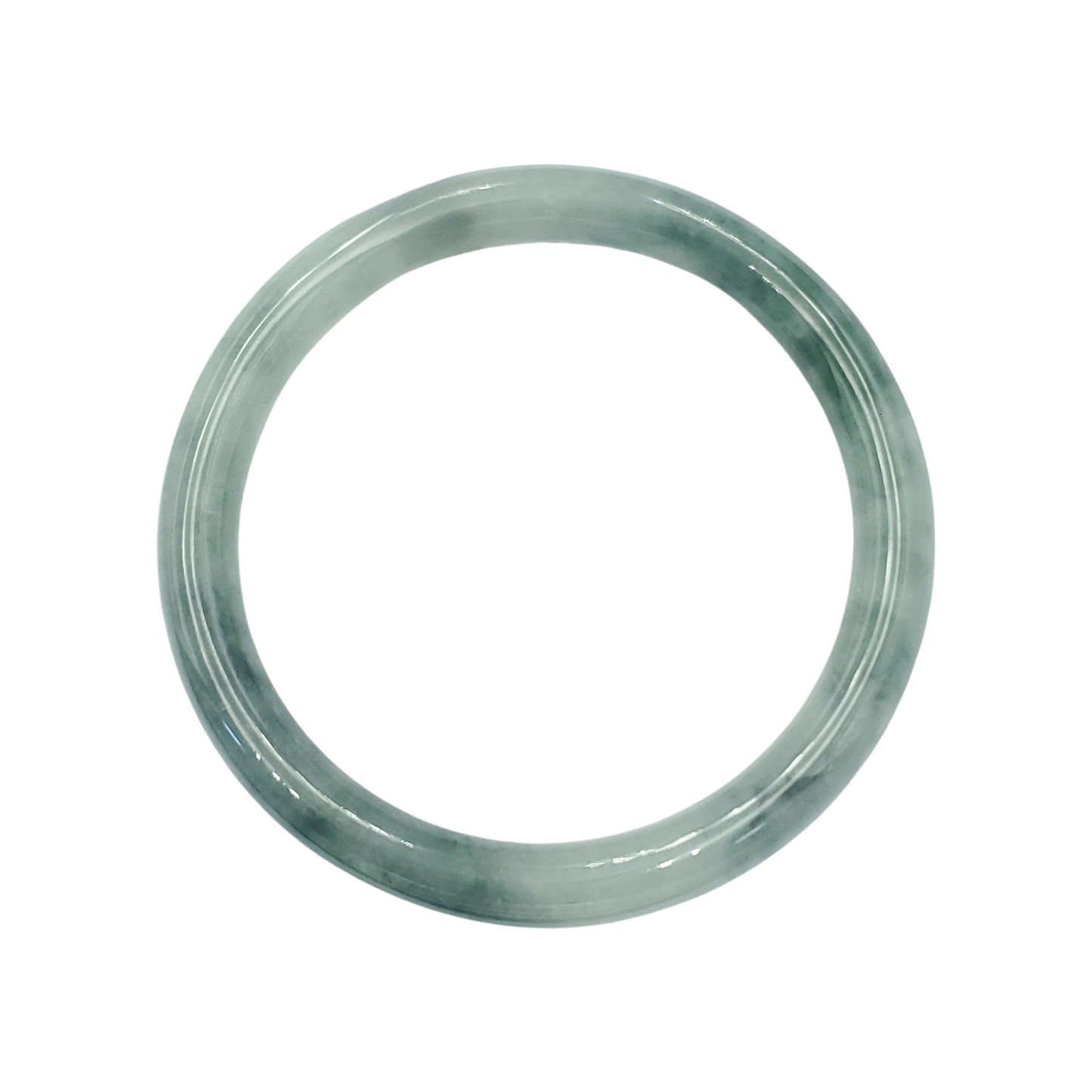 High Quality 48–72mm Natural-Colour Jade White to Light Green Bangle Bracelets Gift for Her Mom Grandma Feng Shui Personalized Jewelry