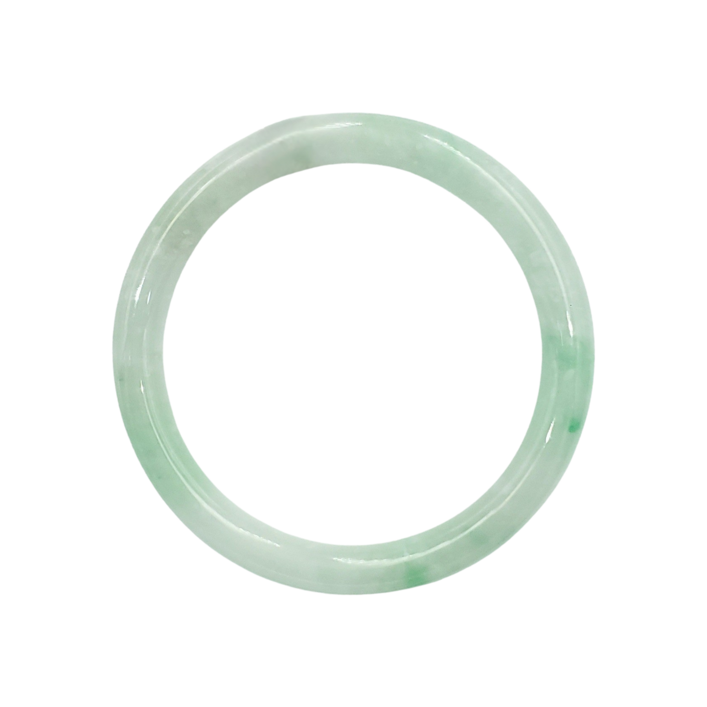 High Quality 48–72mm Natural-Colour Jade Green White Bangle Bracelets Gift for Her Mom Grandma Feng Shui Personalized Jewelry