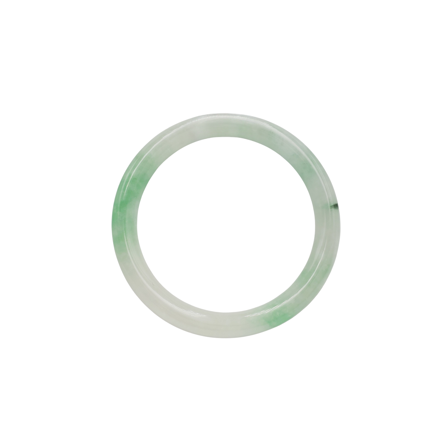 High Quality 48–72mm Natural-Colour Jade Green White Bangle Bracelets Gift for Her Mom Grandma Feng Shui Personalized Jewelry