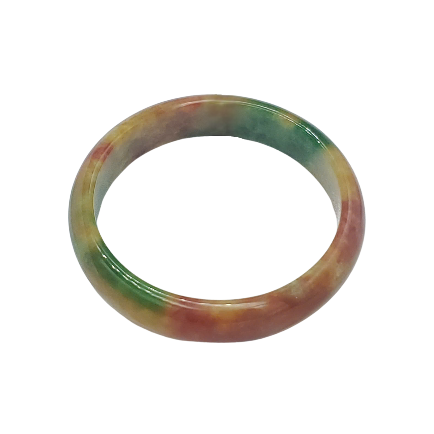 High Quality 48–72mm Jadeite Jade Orange Yellow Green Spot Bangle Gift for Her Mom Grandma Feng Shui Personalized Jewelry
