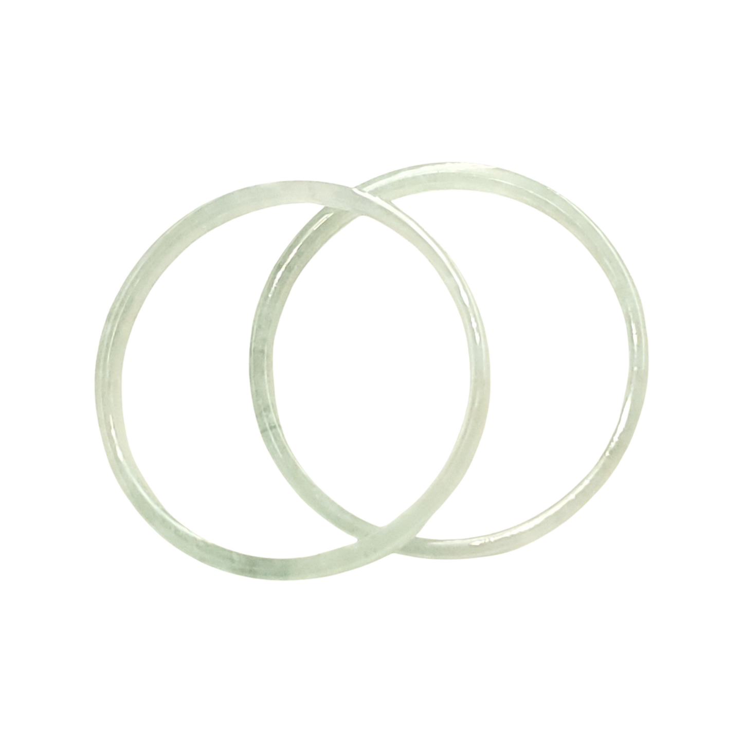 High Quality 48–72mm Natural-Colour Jade White Bangle Gift for Her Mom Grandma Feng Shui Personalized Bracelets Jewelry