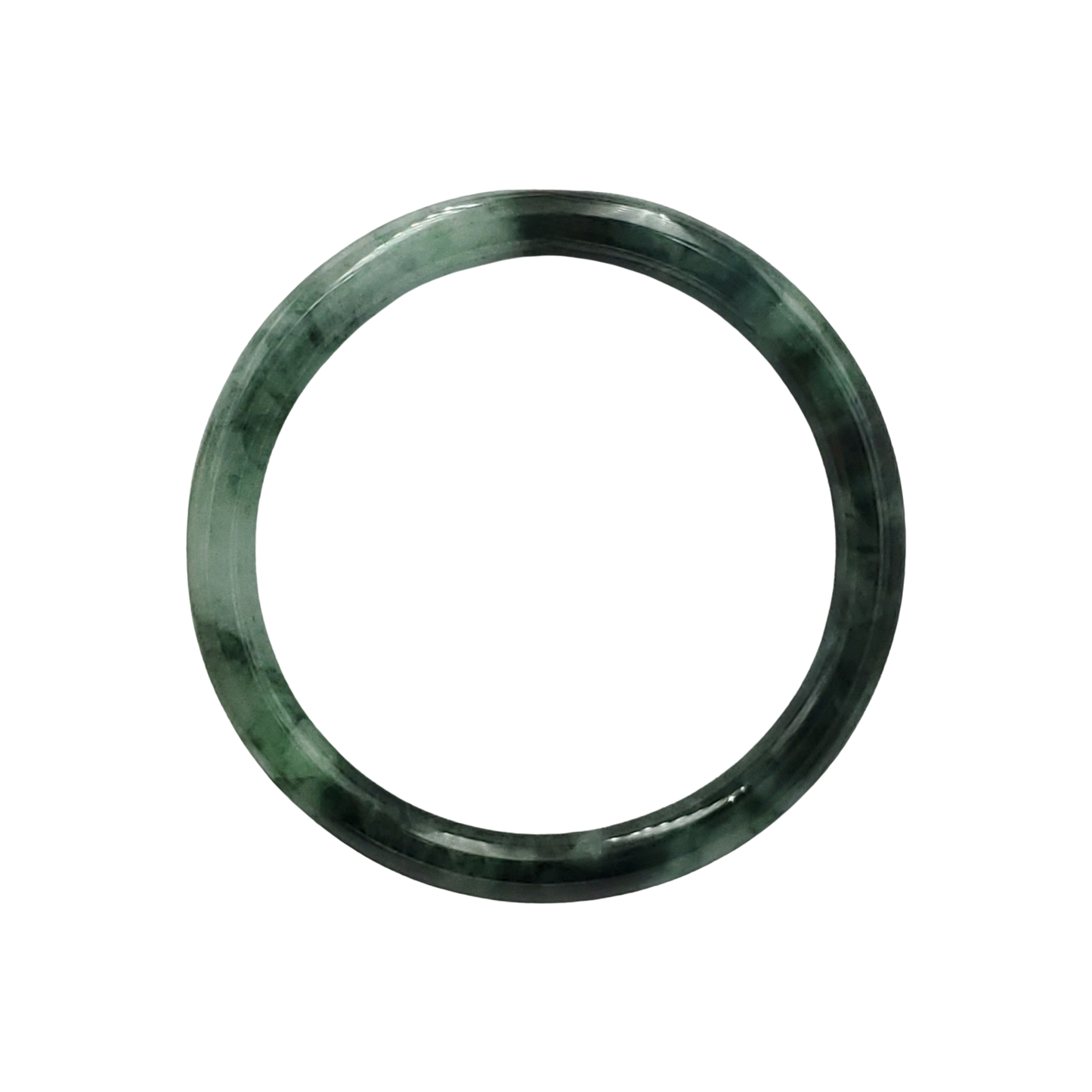 High Quality 48–72mm Natural-Colour Jade White to Dark Green Black Bangle Gift for Her Mom Grandma Feng Shui Personalized Jewelry