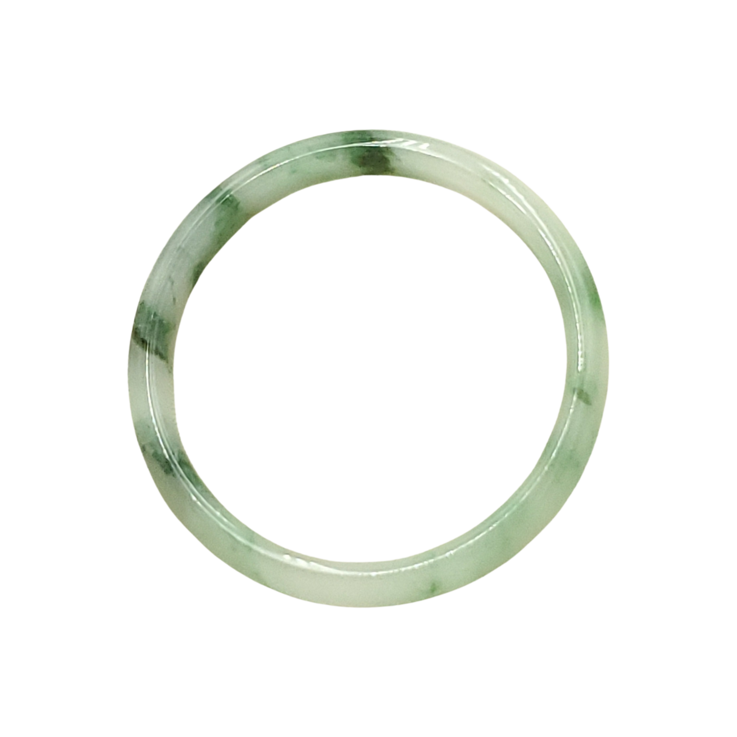 High Quality 48–72mm Natural-Colour Jade White Green YingMart Bangle Bracelets Gift for Her Grandma Sister Mom Mens Feng Shui Personalized
