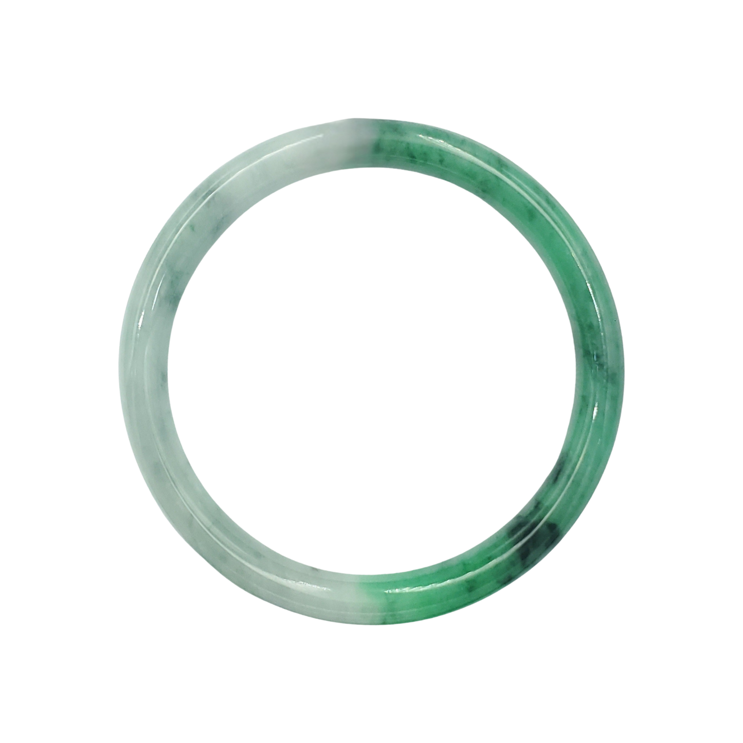 High Quality 48–72mm Natural-Colour Jade White Green YingMart Bangle Gift for Mom Grandma Sister Mens Feng Shui Personalized