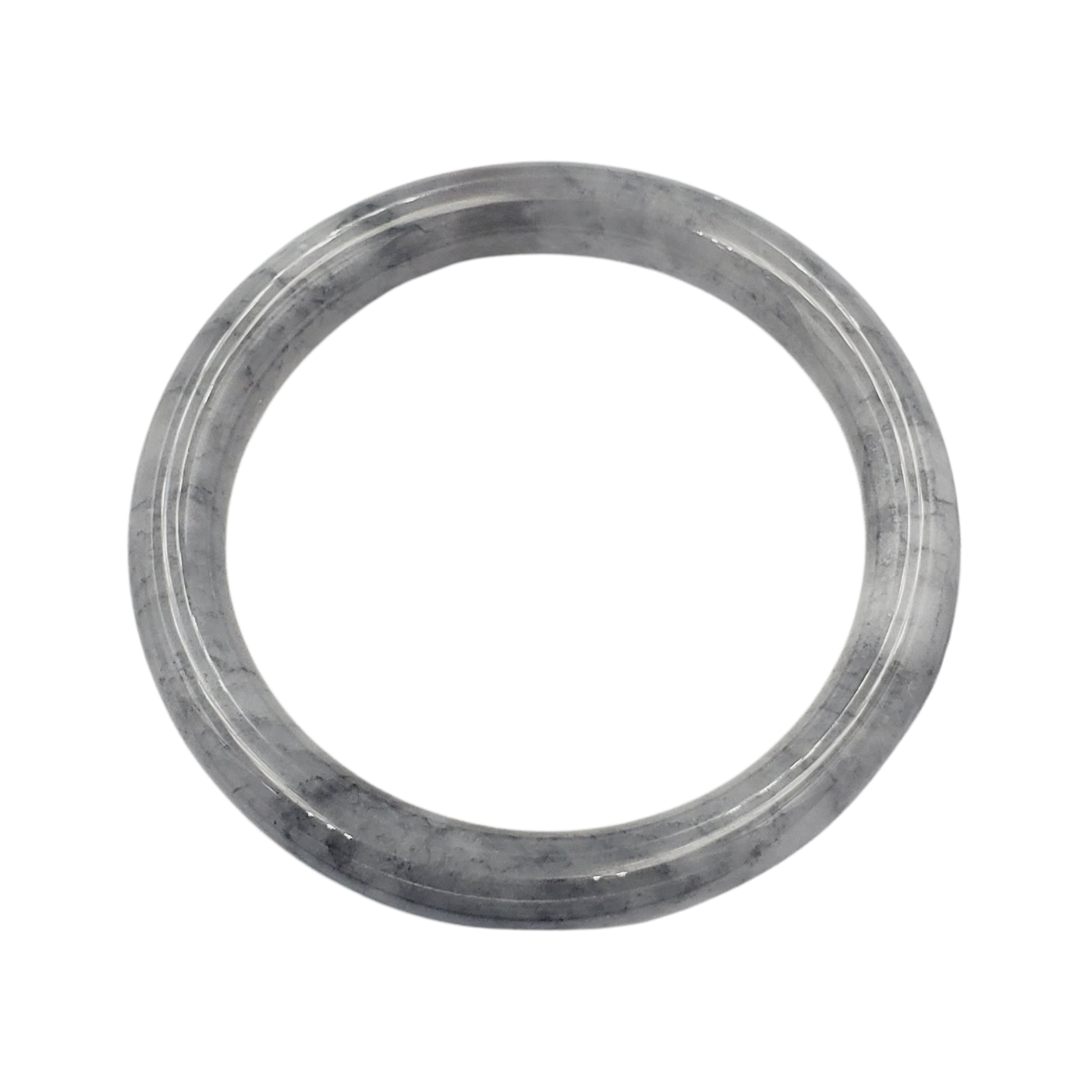 High Quality 48–72mm Genuine Type A Jade Grey White Black YingMart Jadeite Bangle Bracelets Gift for Her Grandmother Sister Mens
