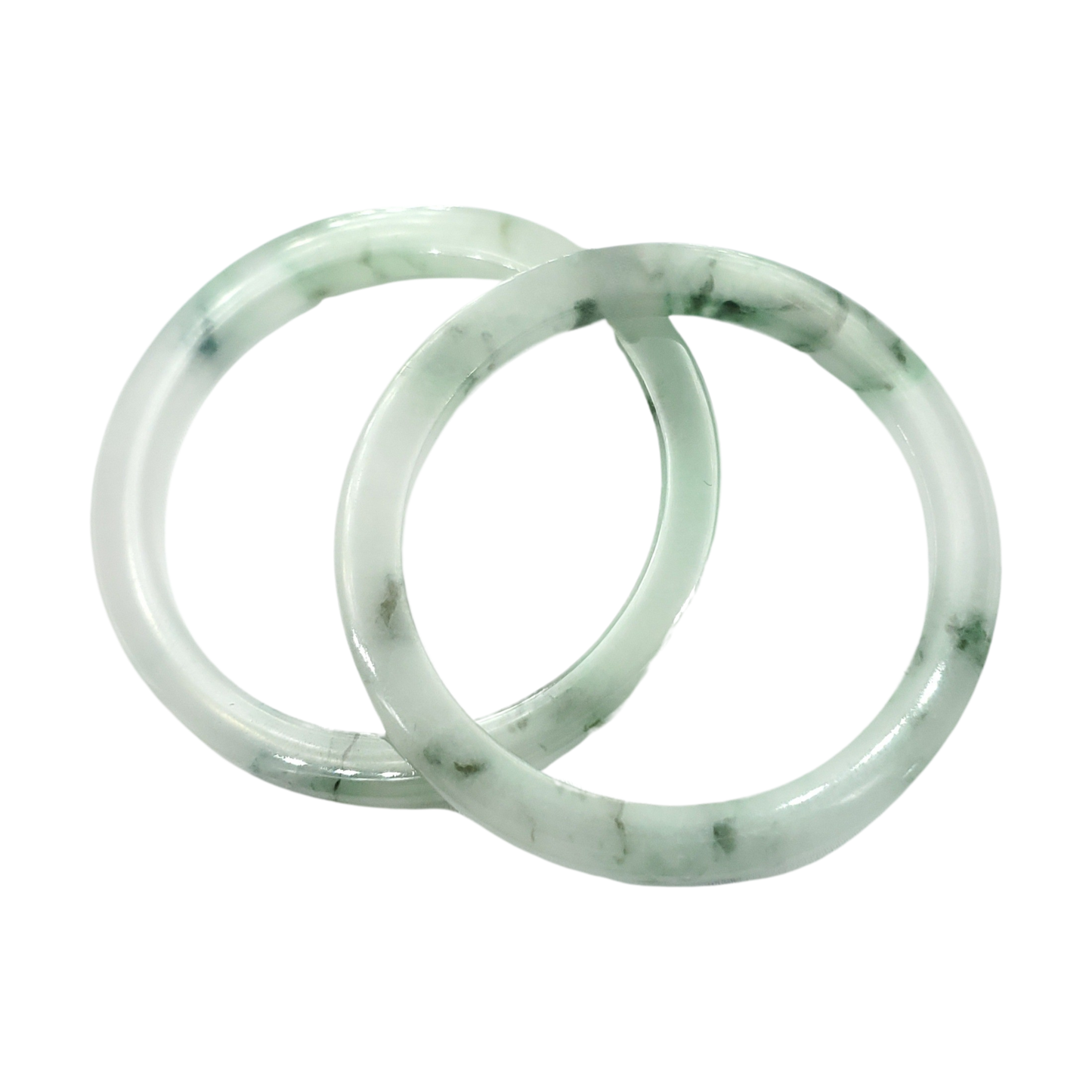 High Quality 48–72mm Natural-Colour Jade White Floating Green Black YingMart Bangle Jadeite Gift for Her Mom Mens Grandma Feng Shui