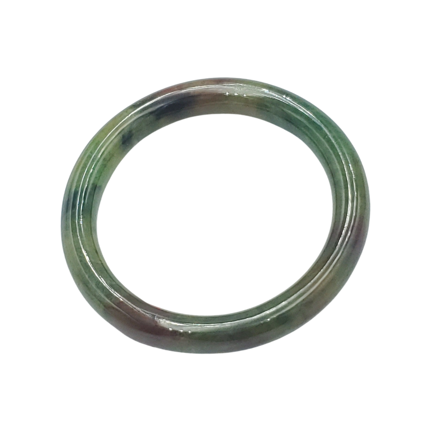 High Quality 48–72mm Jadeite Jade Green Floating Yellow Black YingMart Bangle Gift for Her Grandma Mom Sister Mens Feng Shui Personalized