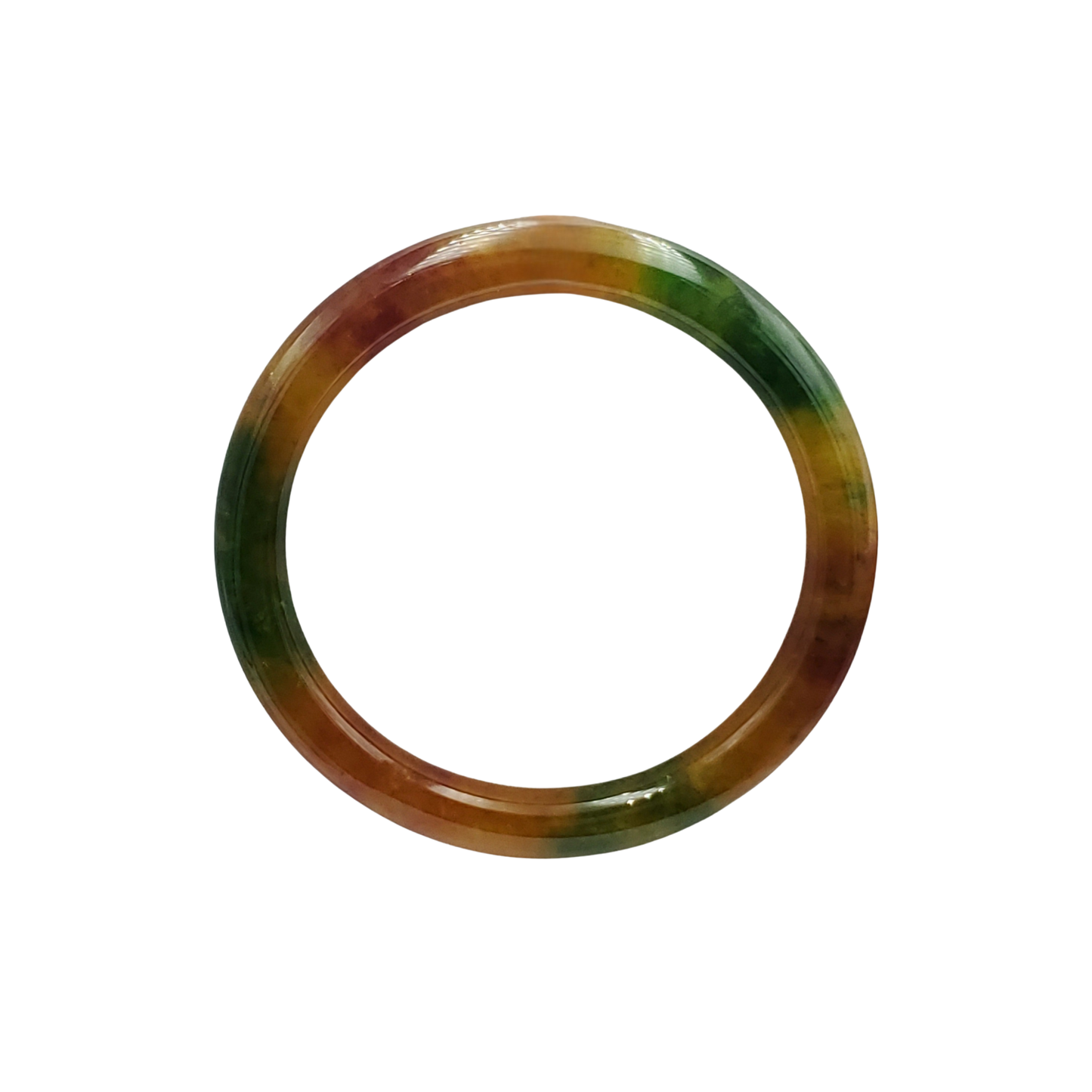 High Quality 48–72mm Jadeite Jade Yellow Green Spot YingMart Bangle Bracelets Gift for Her Mom Feng Shui Grandma Sister Mens