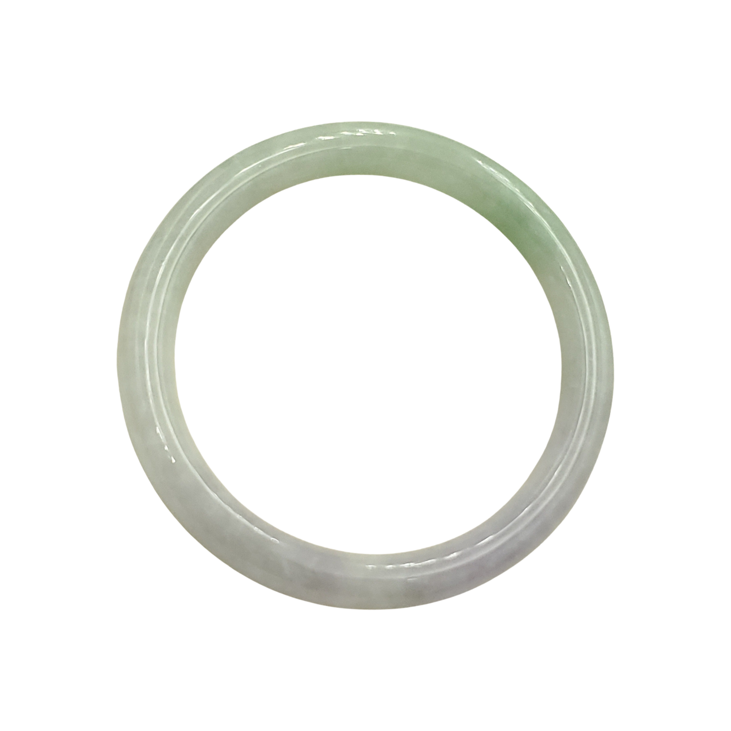 High Quality 48–72mm Natural-Colour Jade Very Light Purple Light Green YingMart Bangle Bracelets Gift for Her Grandmother Sister Mens