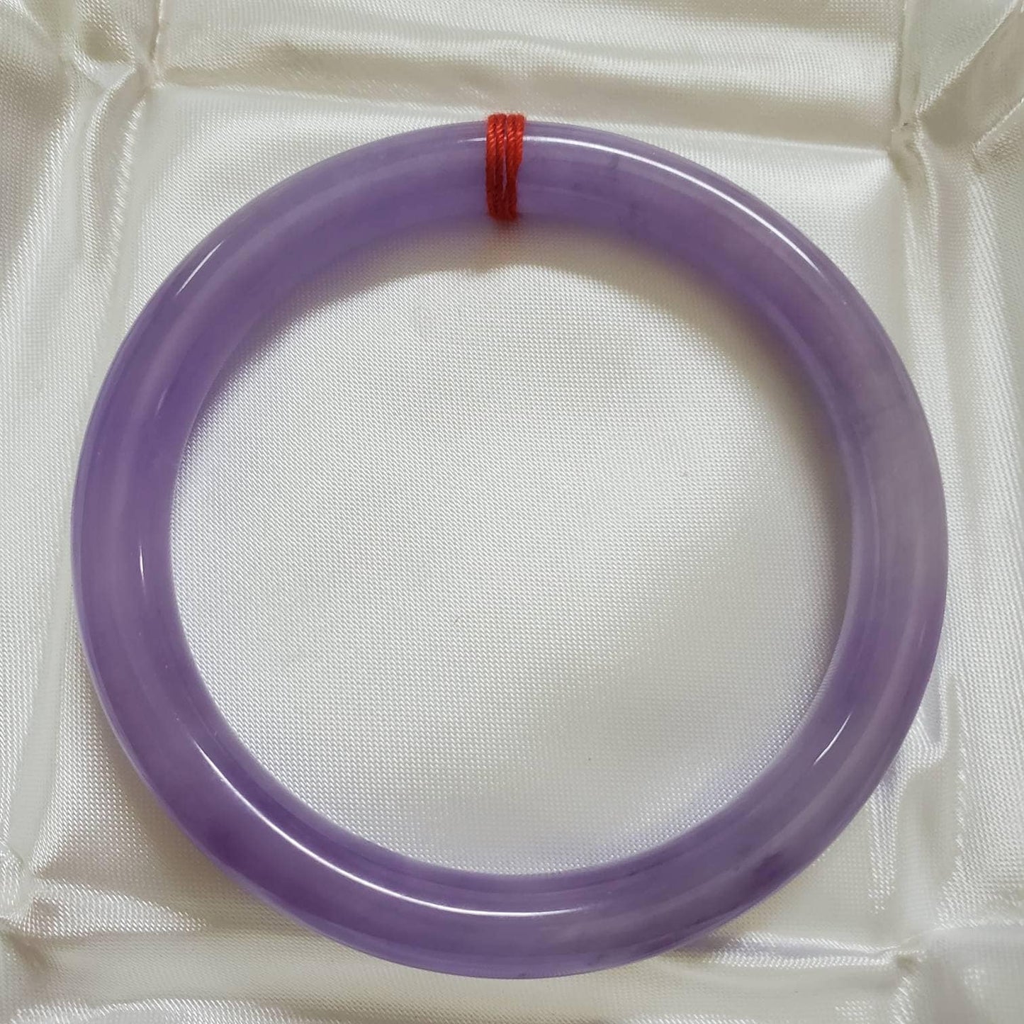 Yingmart 48-64mm Ice Purple Jadeite Jade Bangle, Elegant Princess Bracelet for Female Mom Girlfriend, Vintage, Chirstmas