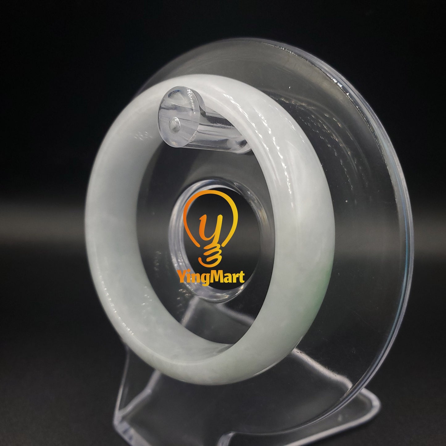 Yingmart 42-48mm Baby Size White Natural Jadeite Jade Bangle Bracelet, Real Gemstone Bracelet, Vintage Jewelry, Birthday Gift