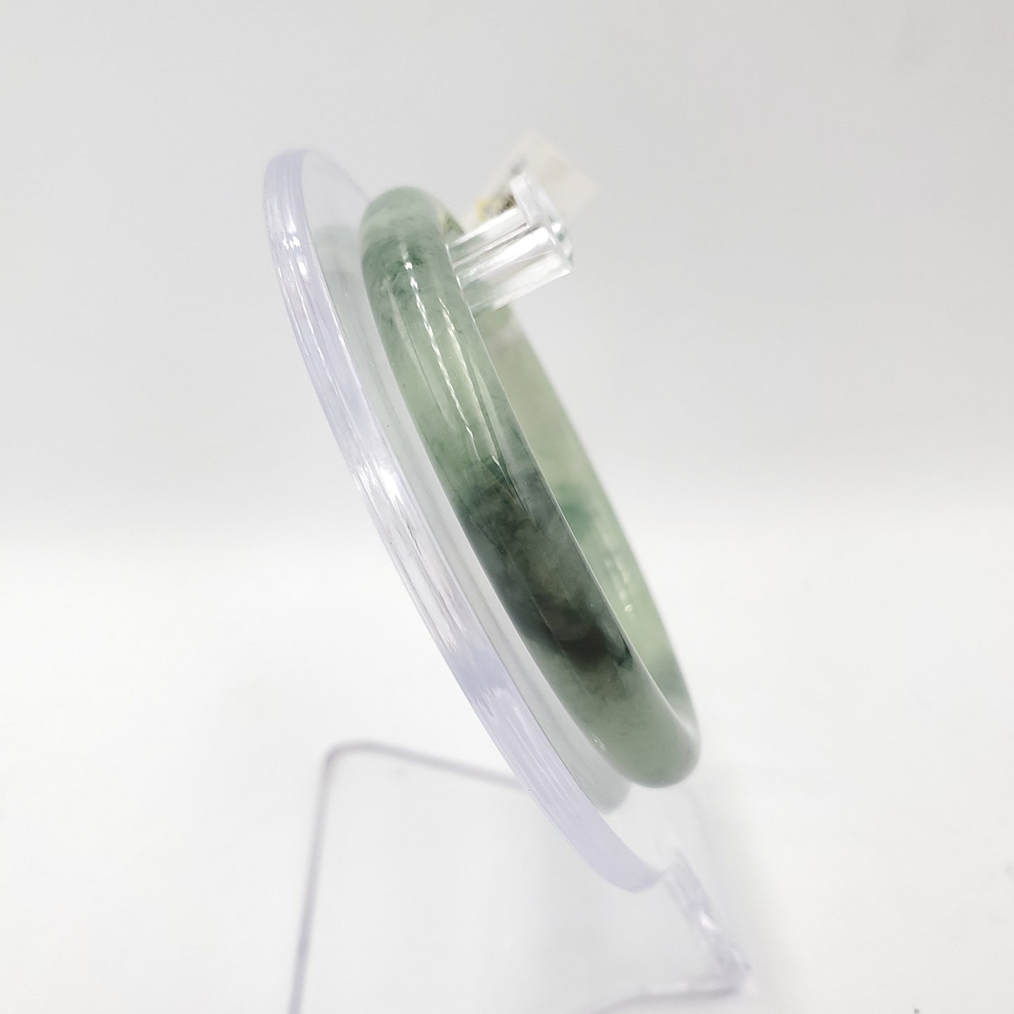 Yingmart 52mm IGG032123689 Certified Genuine Green Natural Jadeite Jade Bangle Bracelets, Real Gemstone Bracelet, Vintage Jewelry