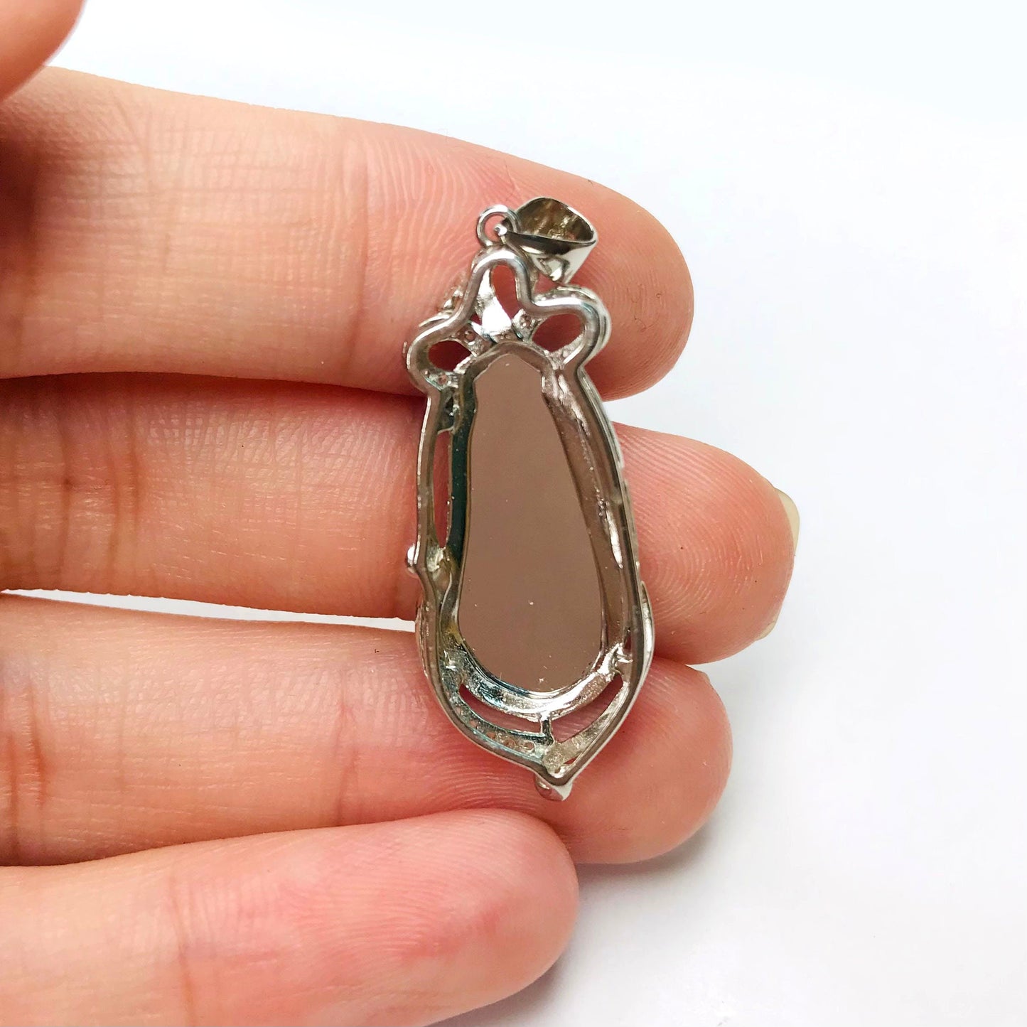 Yingmart PJG02 Green natural Jade stone Charm carved Pendant Necklace, Good Luck Pendant, Protection