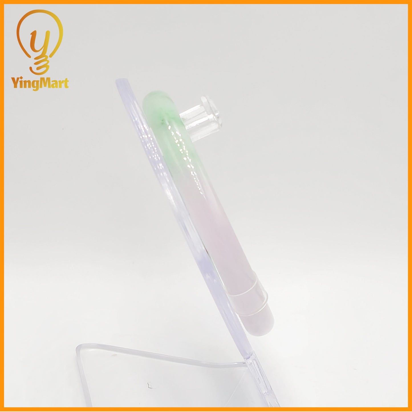 YingCollection 57mm PNJ Certified Natural Color Green With Black Brown Spot Jadeite Jade Bangle Bracelet, Real Gemstone, Jewelry