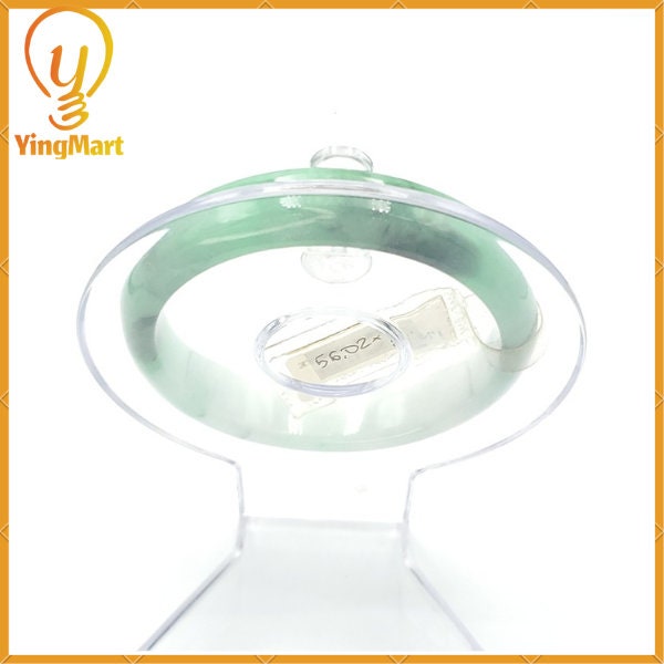 Jade Bangle 56mm PNJ127277 Certified | Natural Color Green White to Green with Black Spots Jadeite Jade Bracelet for Men, Women, Grandmother
