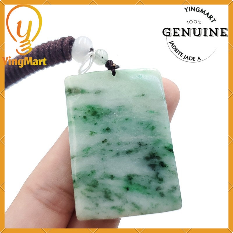 Yingmart Myanmar Grade A 100% Jadeite Jade Burmese Pendant Genuine Jadeite Real Jade Type A Hand Carved