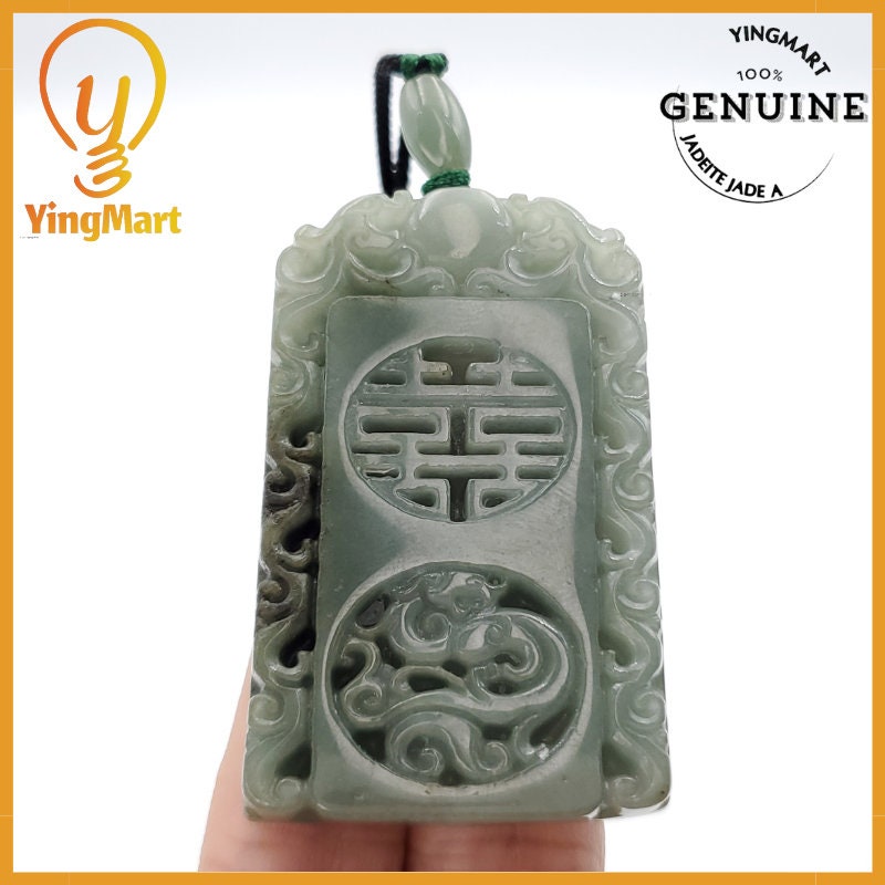 Yingmart Good Price 100% Natural Jadeite Pendant Genuine Jadeite Real Jade Type A Grade A Hand Carved