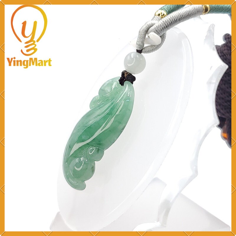 Yingmart 100% Natural Jade Pendant Genuine Jadeite Real Jade Type A Grade A Hand Carved