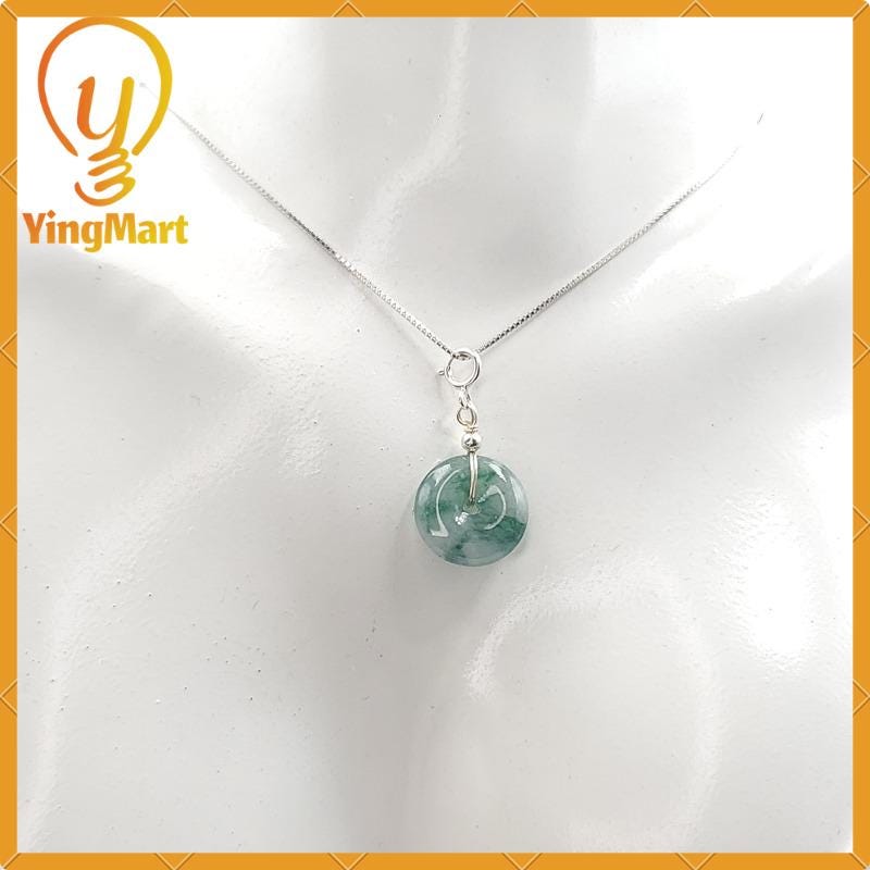 Donut Jade Pendant 100% Genuine Jadeite Real Jade Type A Grade A Type A Hand Carved