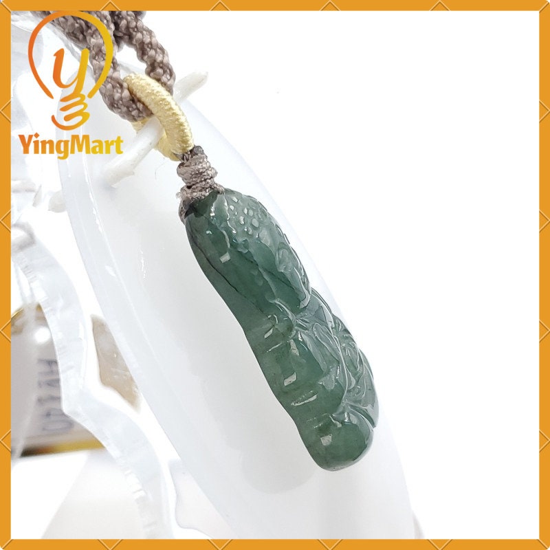 Yingmart Good Price 100% Natural Jadeite Jade  Burma Jade Guanyin Pendant Myanmar Jade  Hand Craving Pendant