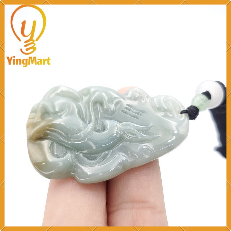 Yingmart 100% Natural Jade Pendant Hand Carved  Burmese Myanmar Genuine Jadeite Real Jade Grade A Type A