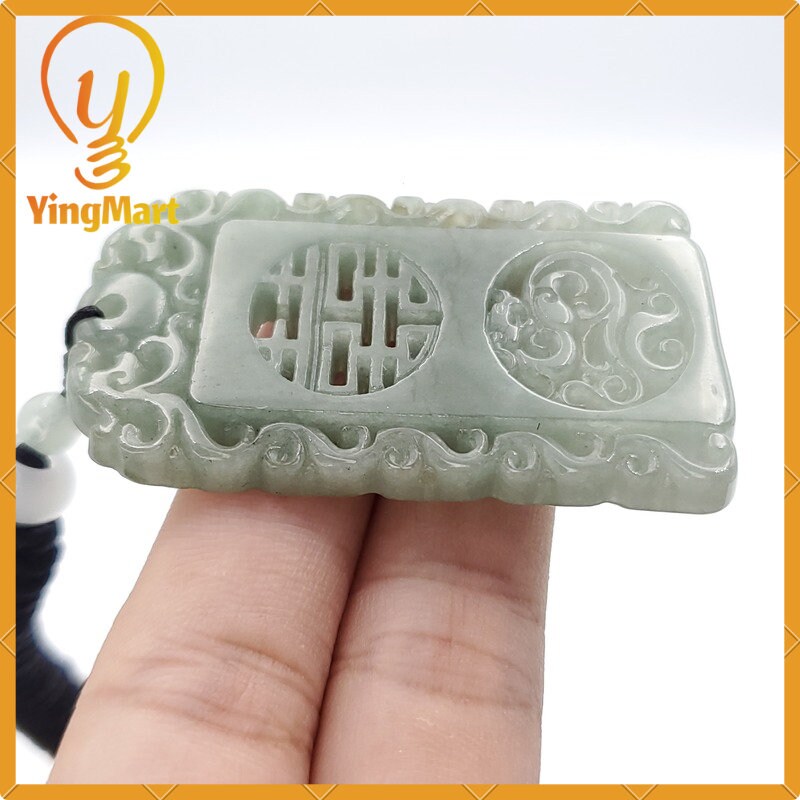 Yingmart 100% Natural Jade Jadeite Carved Hand Burmese Myanmar Genuine Grade A Type A
