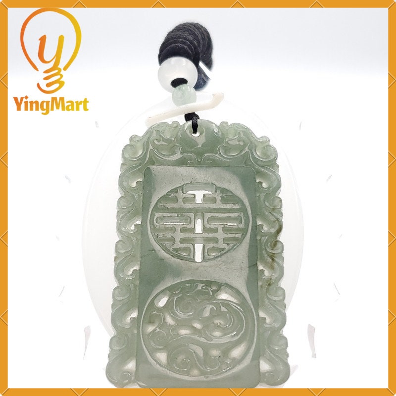 Yingmart 100% Natural Jade Jadeite Carved Hand Burmese Myanmar Genuine Grade A Type A