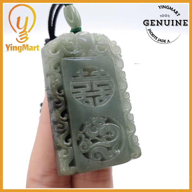 Yingmart Good Price 100% Natural Jadeite Pendant Genuine Jadeite Real Jade Type A Grade A Hand Carved