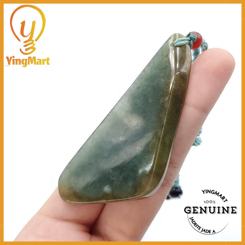Yingmart Jade Pendant 100% Genuine Jadeite Real Jade Type A Grade A Hand Carved