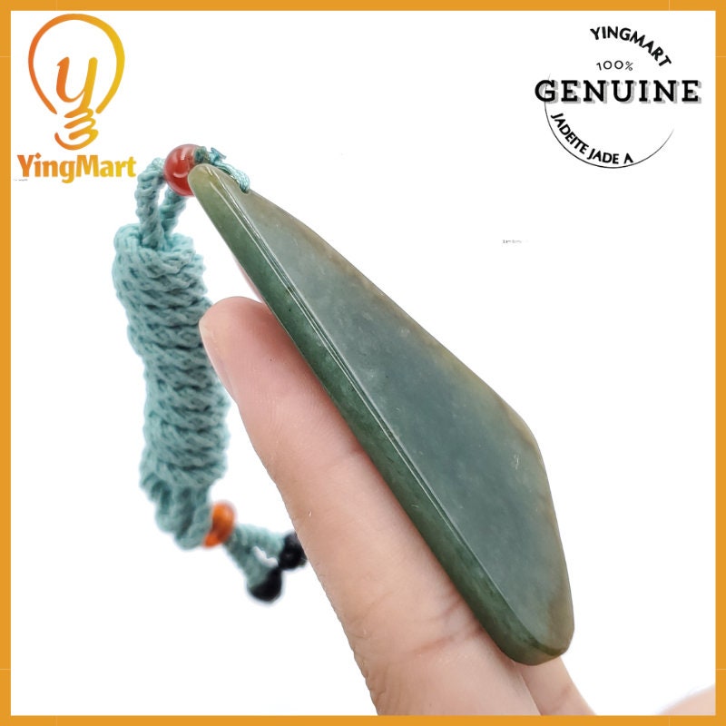 Yingmart Jade Pendant 100% Genuine Jadeite Real Jade Type A Grade A Hand Carved