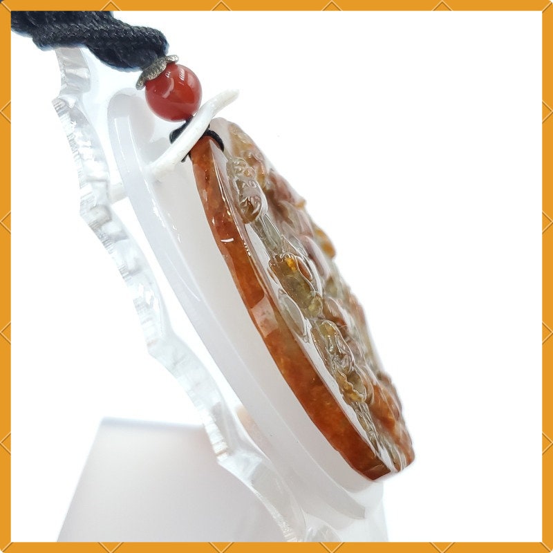 Yingmart 100% Natural Jade Goat Age marble Pendant Genuine Jadeite Real Jade Type A Grade A Hand Carved