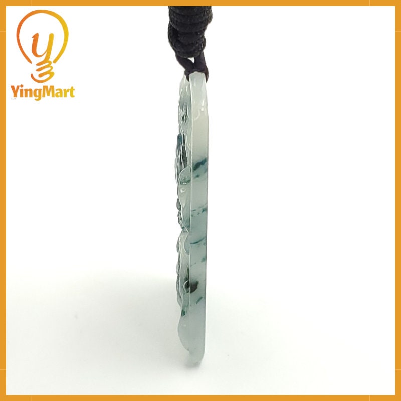 Yingmart Jade Dragon Necklace 100% Natural Genuine Jadeite Real Jade Type A Grade A Type A Hand Carved