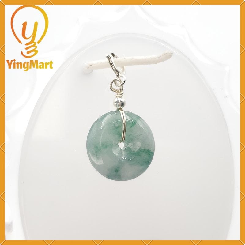 Donut Jade Pendant 100% Genuine Jadeite Real Jade Type A Grade A Type A Hand Carved