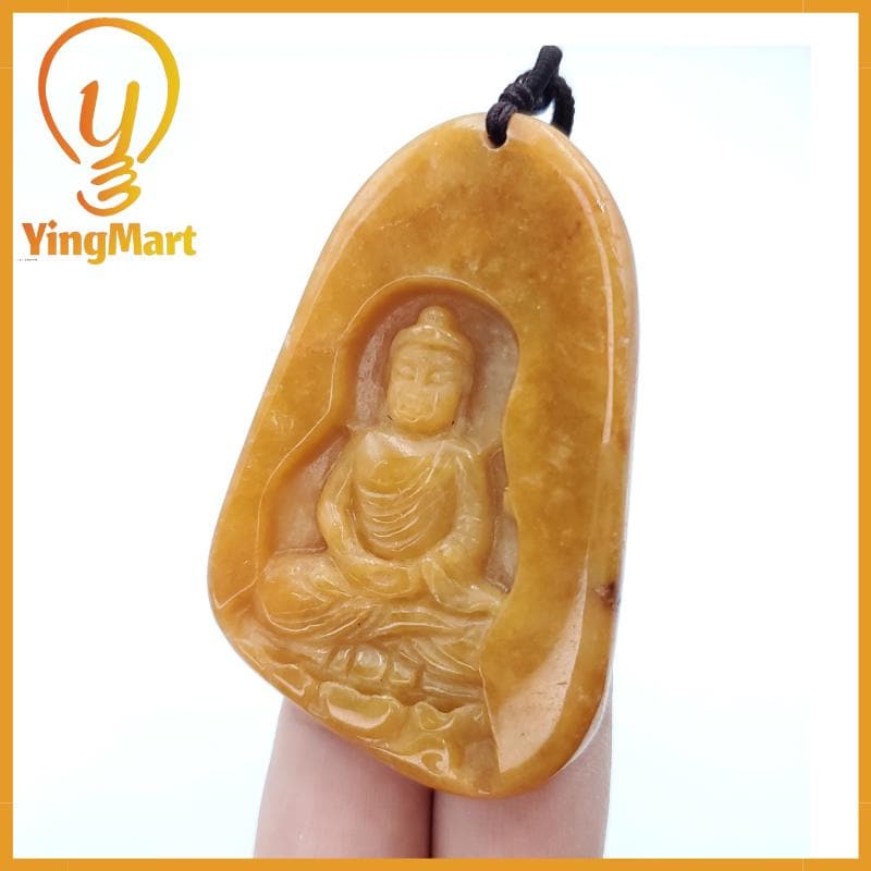 Yingmart Myanmar Jade Guan Yin Pendant Genuine Jadeite Jade  Burmese Myanmar Real Jade Grade A Type A  Hand Carved Lucky pendant