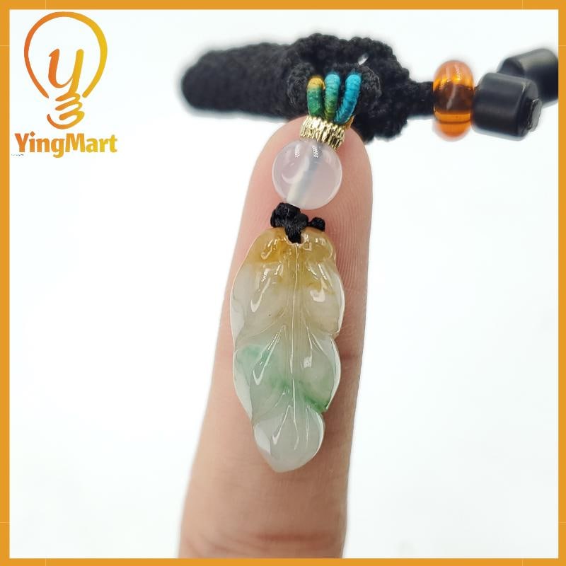 NATURAL Jade Leaf Genuine Jadeite Real Jade Grade A Type A Hand Craving
