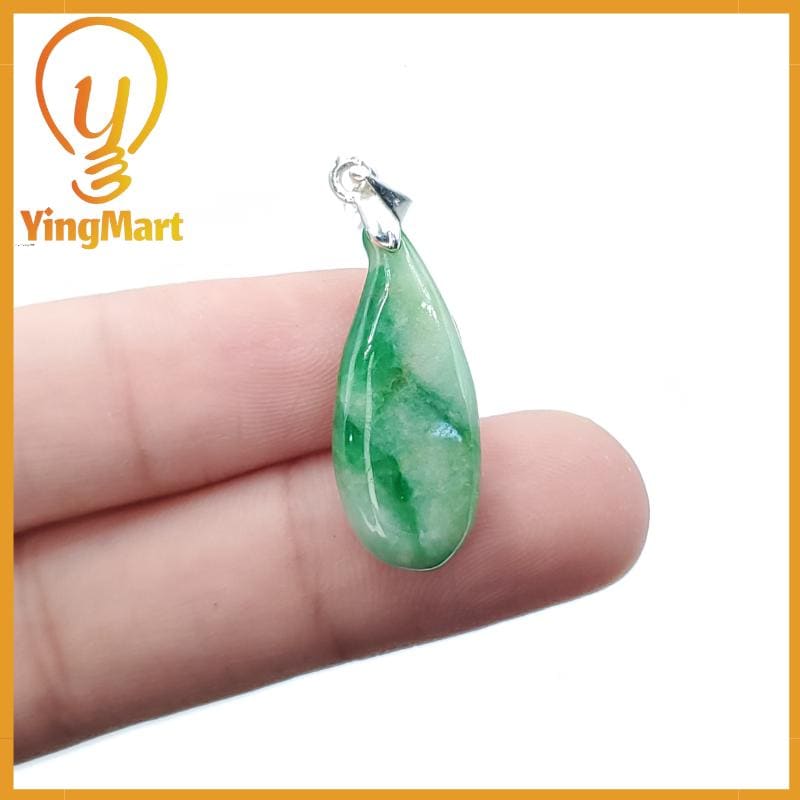 Natural Grade A Jadeite Chinese Ruyi Pendant, Lucky Pendant, Jade Necklace Pendant, Jewerly Supplies