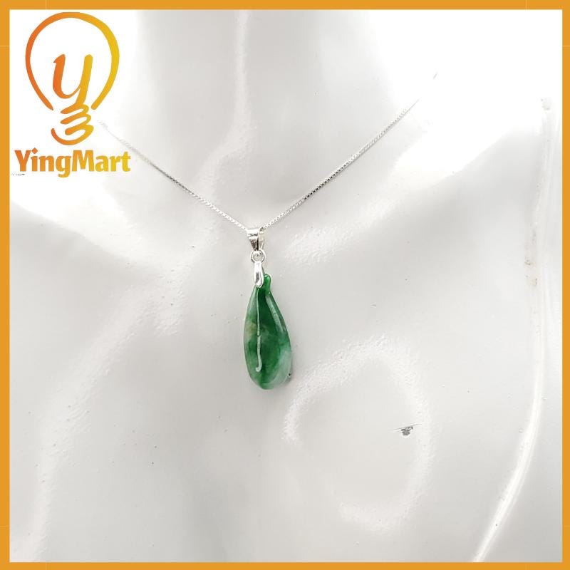 Natural Grade A Jadeite Chinese Ruyi Pendant, Lucky Pendant, Jade Necklace Pendant, Jewerly Supplies