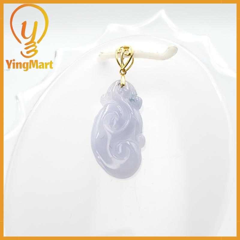 Natural Grade A Jadeite Chinese Ruyi Pendant, Lucky Pendant, Jade Necklace Pendant, Jewerly Supplies,