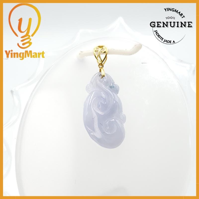 Natural Grade A Jadeite Chinese Ruyi Pendant, Lucky Pendant, Jade Necklace Pendant, Jewerly Supplies,