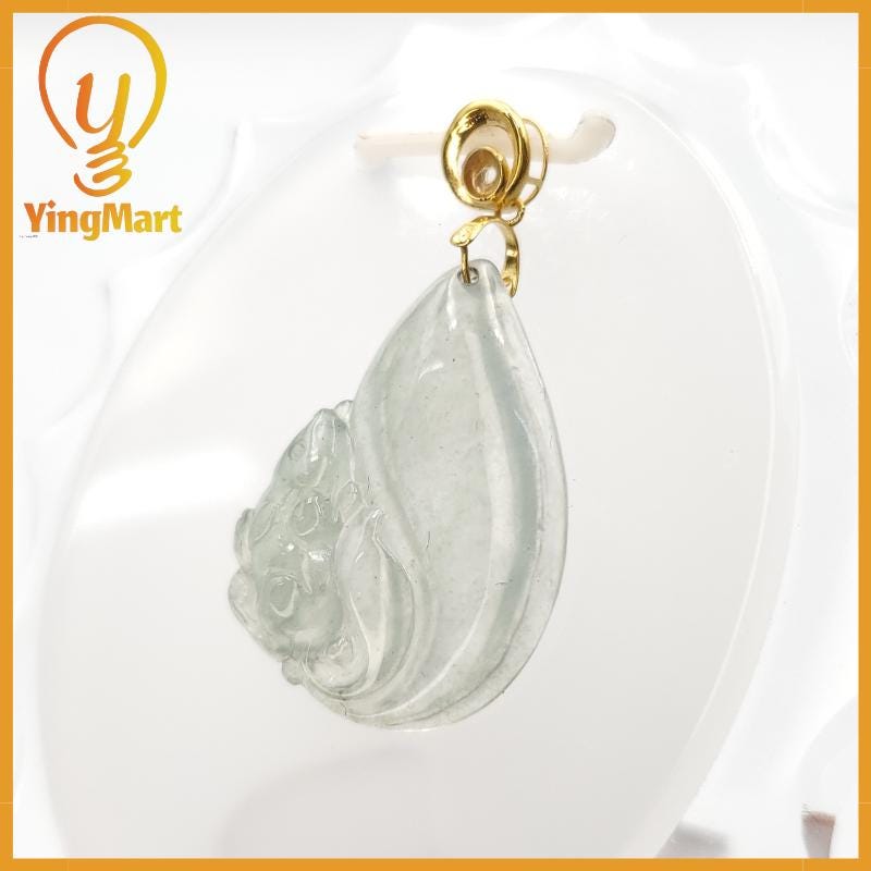 Natural Grade A Ice Jade Chipmunk Pendant Genuine Jadeite Real Jade Hand Carved, Lucky Pendant, Jade Necklace Pendant, Jewerly Supplies