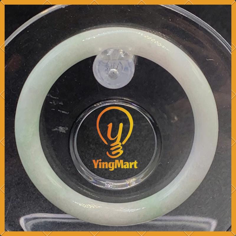 Yingmart 42-43mm Baby Size Natural Jadeite Jade Bangle Bracelet, Real Gemstone Bracelet, Vintage Jewelry, Birthday Gift