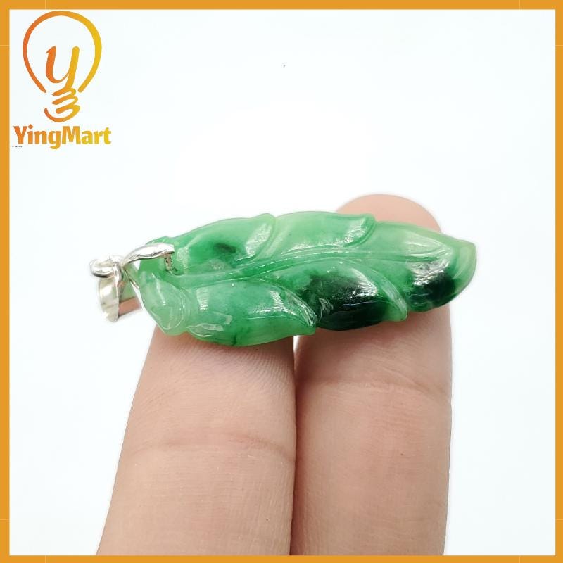NATURAL Jade Leaf Genuine Jadeite Real Jade Grade A Type A Hand Craving