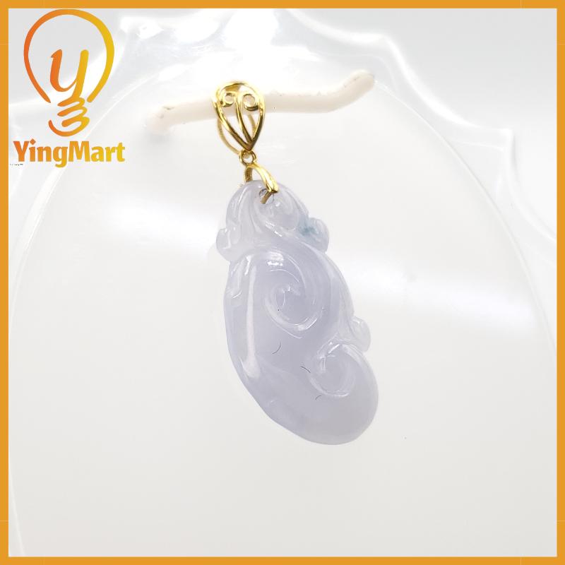 Natural Grade A Jadeite Chinese Ruyi Pendant, Lucky Pendant, Jade Necklace Pendant, Jewerly Supplies,