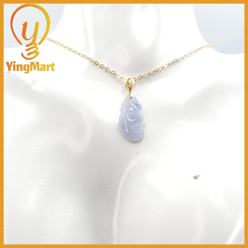 Natural Grade A Jadeite Chinese Ruyi Pendant, Lucky Pendant, Jade Necklace Pendant, Jewerly Supplies,